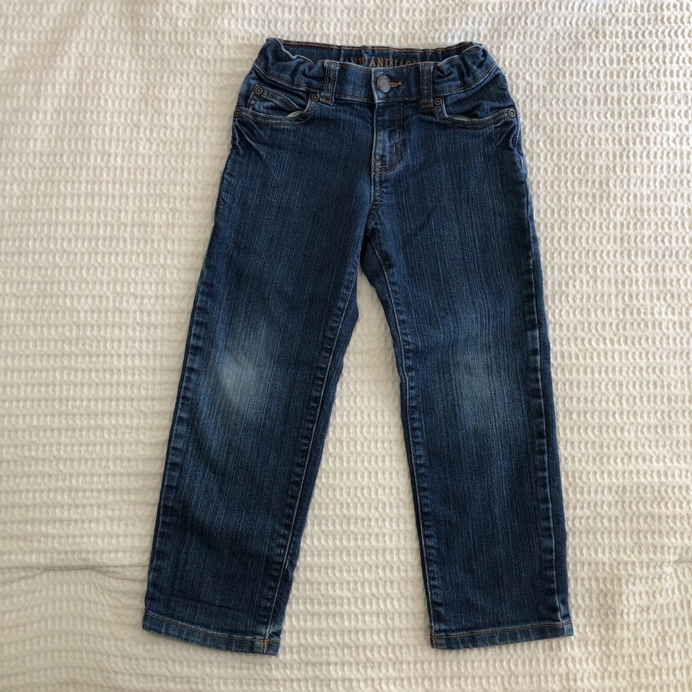 JANIE and JACK  Boy’s Straight Leg Dark Blue Denim Jeans Size 5